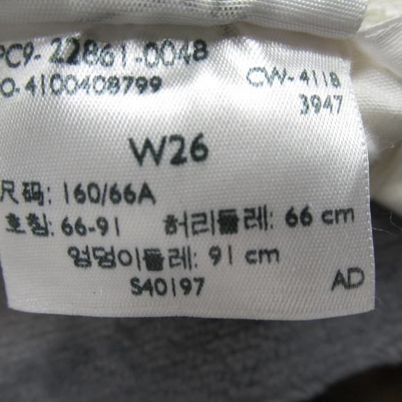 Levi Jeans Women 26 White Wedgie Straight Button Mid Ankle Cuff Distress 26x24 - Picture 14 of 16